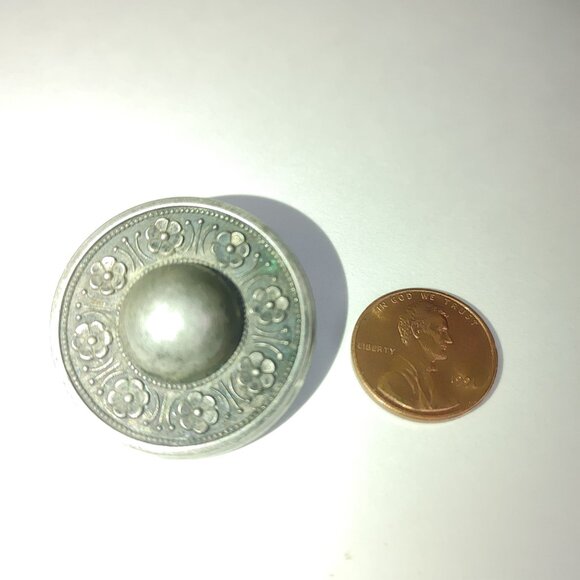 Antique Silver Sentiment Pin Mourning Brooch Victorian Era Forget Me Knots - Picture 6 of 11